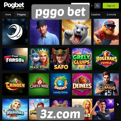 Variedade de jogos disponíveis no pggo bet